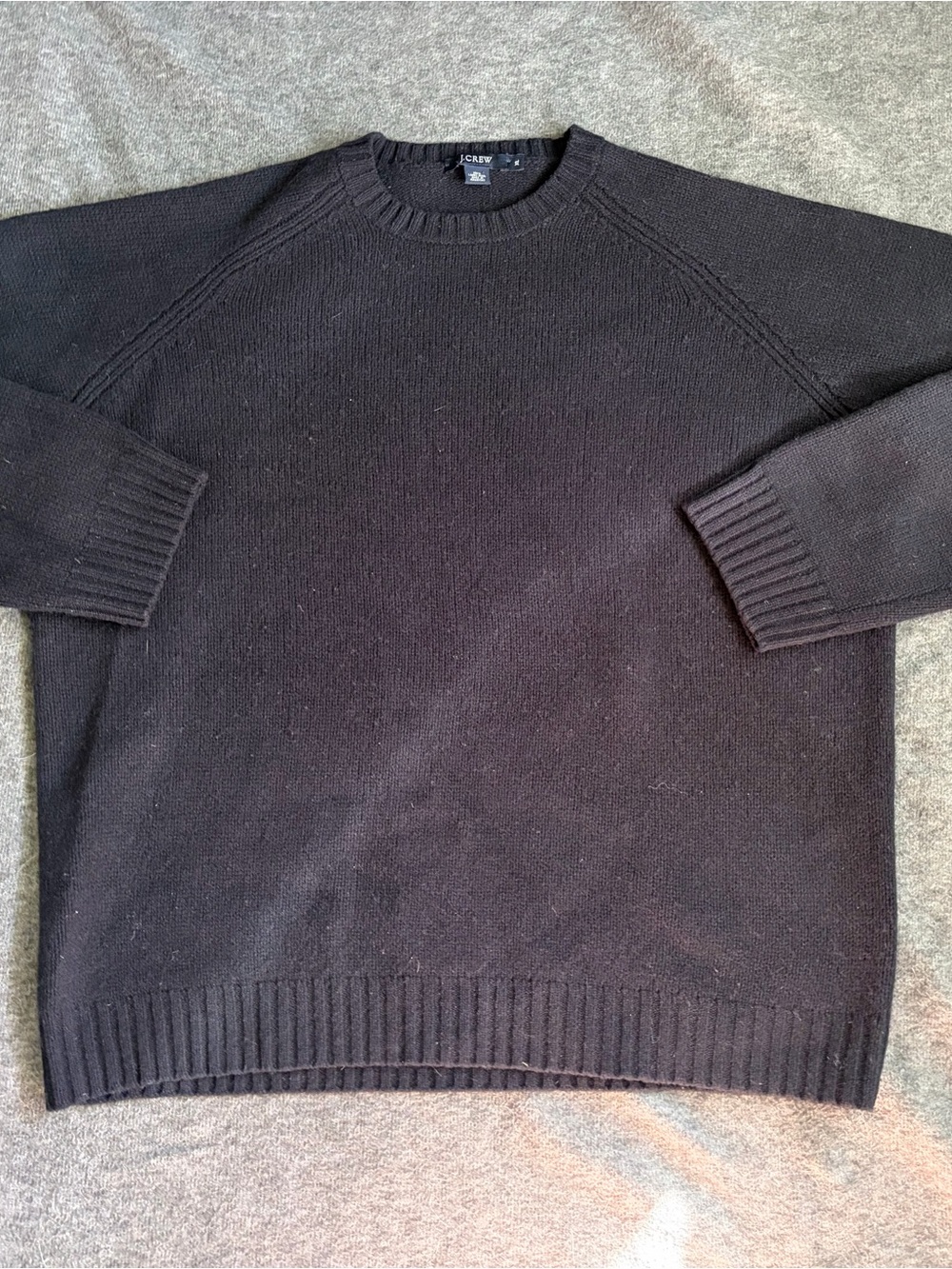 J.Crew Large 100% Lambswool Sweater Blue Crewneck XL